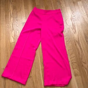 Anne Klein Vibrant Pink Wide Leg Pants